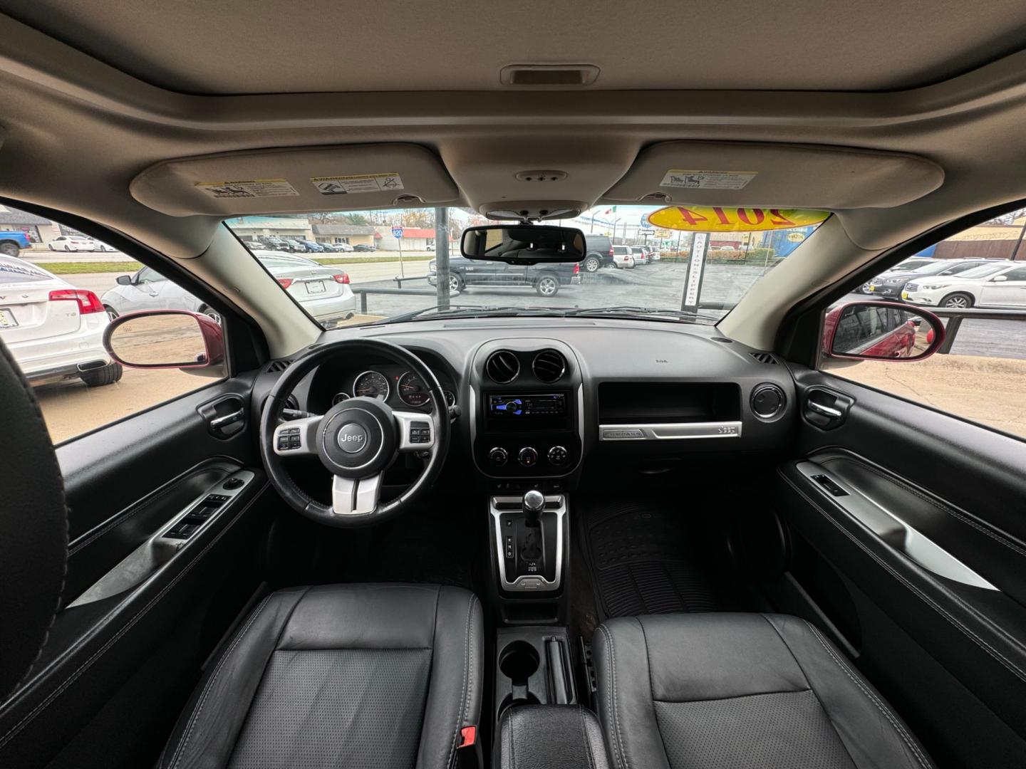 2014 RED /Black JEEP COMPASS LATITUDE Latitude 4dr SUV (1C4NJCEA3ED) with an 2.0L I4 engine, CVT transmission, located at 5900 E. Lancaster Ave., Fort Worth, TX, 76112, (817) 457-5456, 0.000000, 0.000000 - This is a 2014 JEEP COMPASS Latitude 4 DR SUV that is in excellent condition. The interior is clean with no rips or tears or stains. All power windows, door locks and seats. Ice cold AC for those hot Texas summer days. It is equipped with an AM/FM radio, AUX port, Bluetooth connectivity and Sirius X - Photo#17